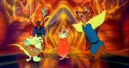 Mrs. Brisby is presented to the rats of NIMH.